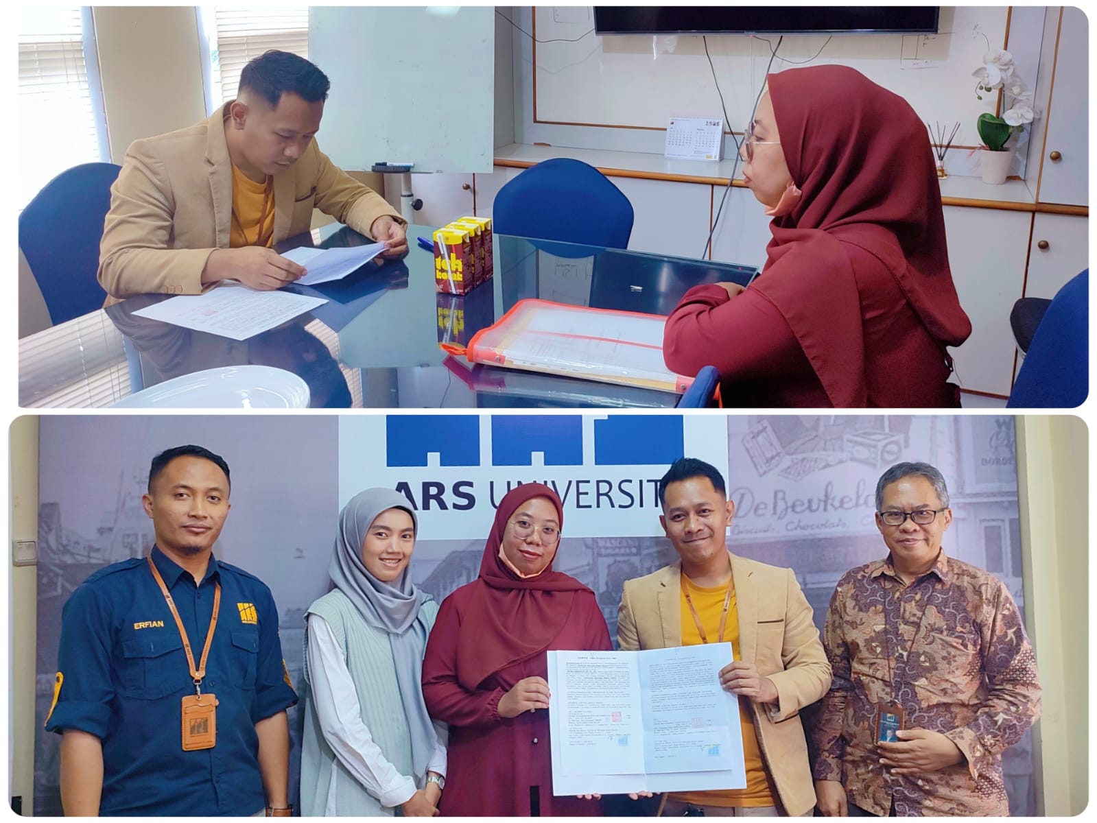 Penandatanganan MoU FTI ARS University dengan Teh Seng Pharmaceutical MFG. CO., LTD dan Cosmos Food CO., LTD.